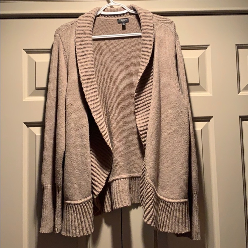 Talbots Taupe Cardigan
